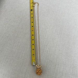 Kate spare gold pineapple locket necklace